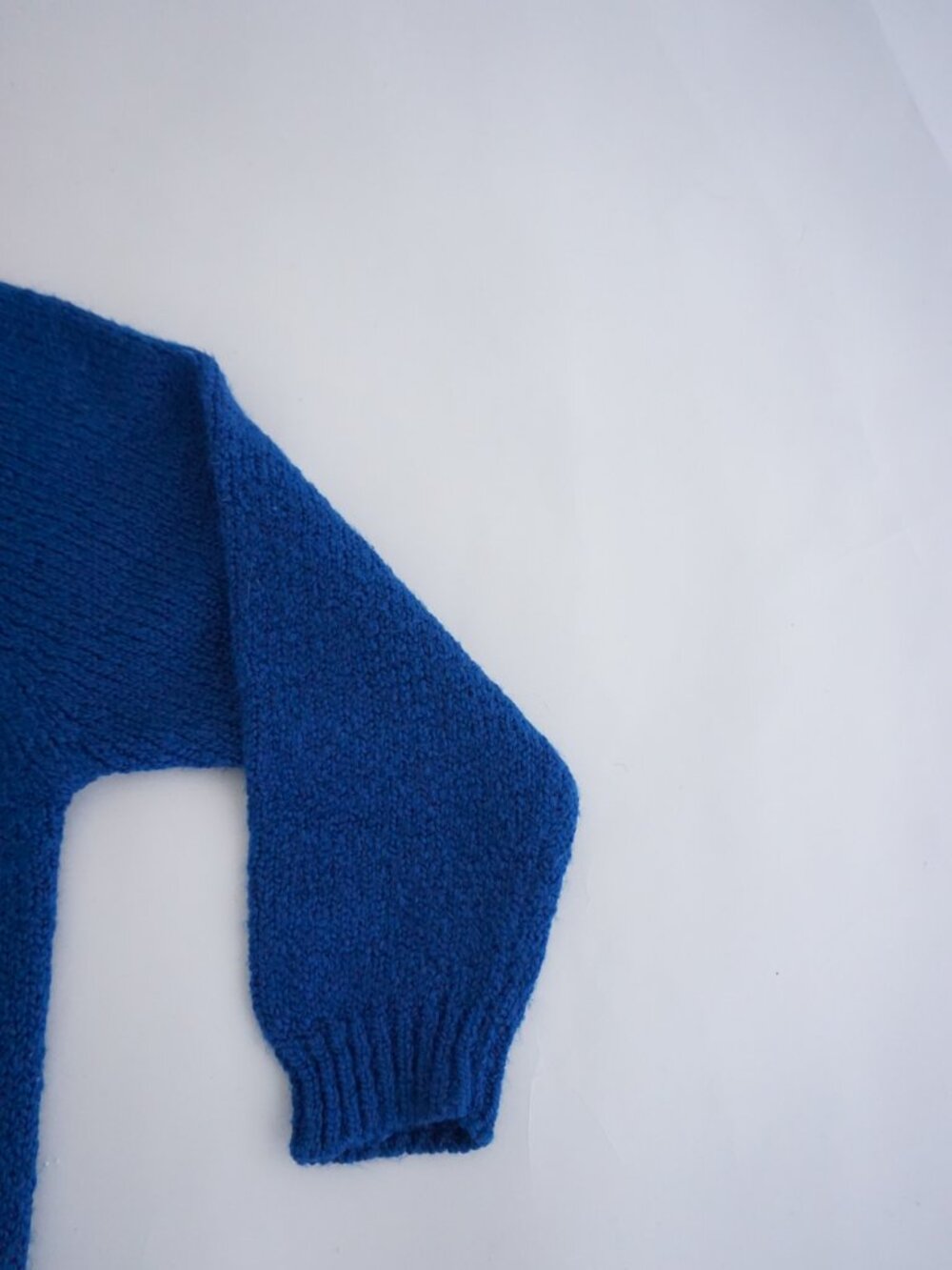 Vintage Easton Park Cobalt Blue Knit Henley Button Textured Grandpa Sweater S - Picture 4 of 9